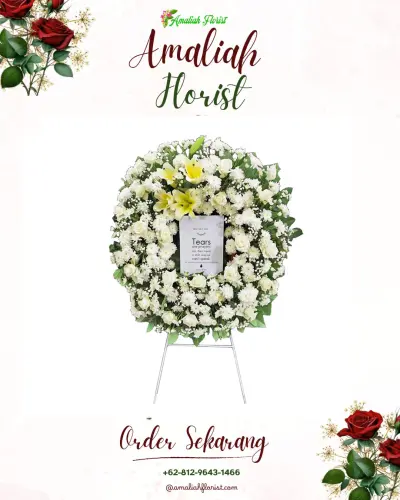 Krans Bunga Duka Cita di Banyubiru
